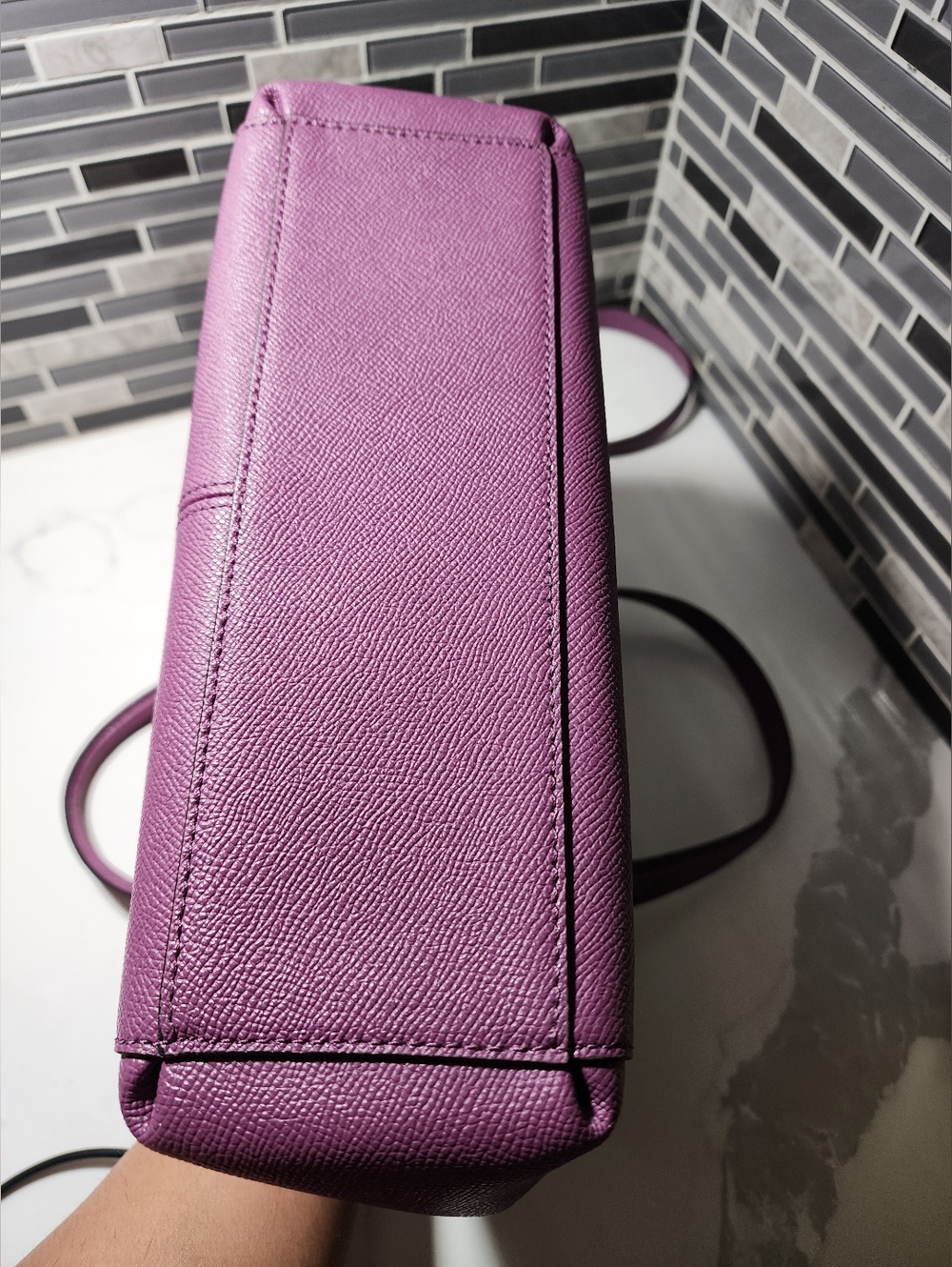 Coach Mini Christie Carryall in crossgrain leather - Picture 5 of 13